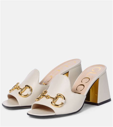 gucci horsebit mules heels|gucci fur mules sale.